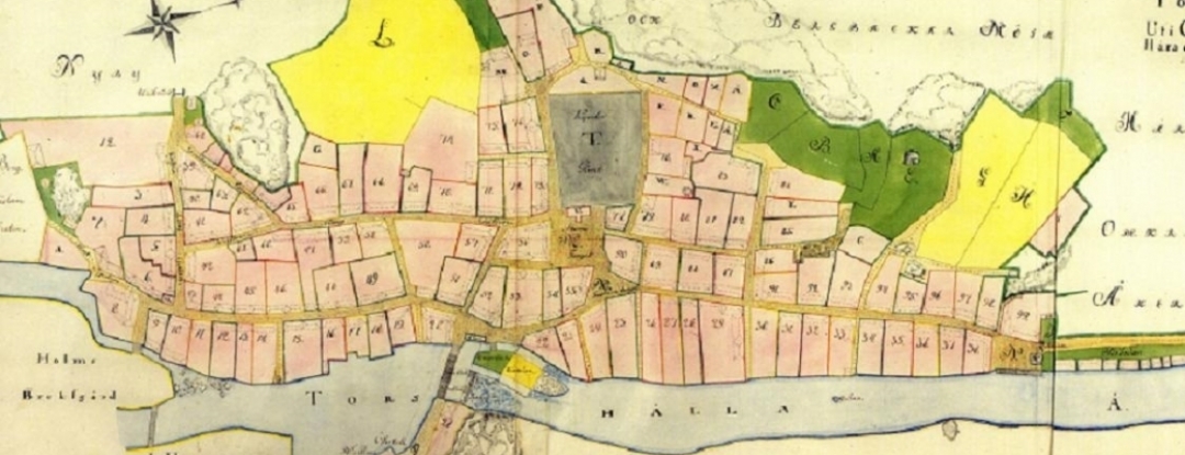 Torshälla Stad - Grafs karta från 1783