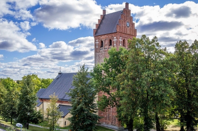 Torshälla kyrka från Klockberget